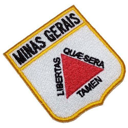 Bandeira Minas Gerais BEBR015 Patch Bordado para Roupa Farda