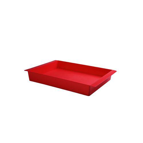Bandeja Grande Plástico Vermelho 40x30 Cm Cake - 10120/0053 - Coza - BRI 515