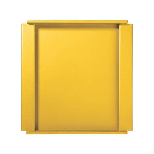 Bandeja Quadrada Amarela - Cor Amarelo