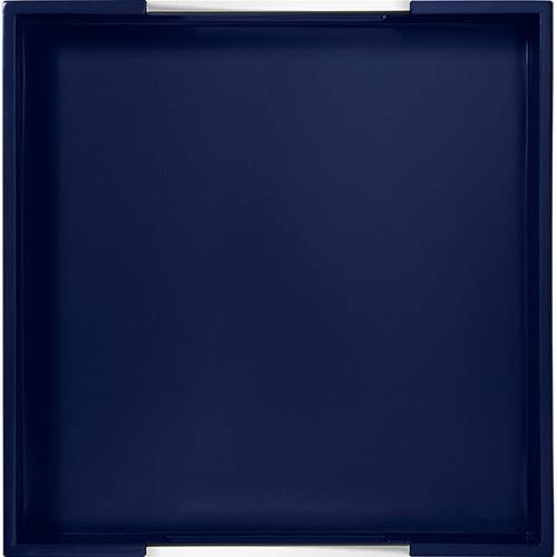 Bandeja Quadrada Laqueada com Alças Tramontina Design Collection Azul 40x40cm