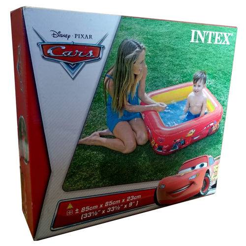Banheira Inflável - Mini Piscina Intex - Carros - 85cm X 85cm X 23cm