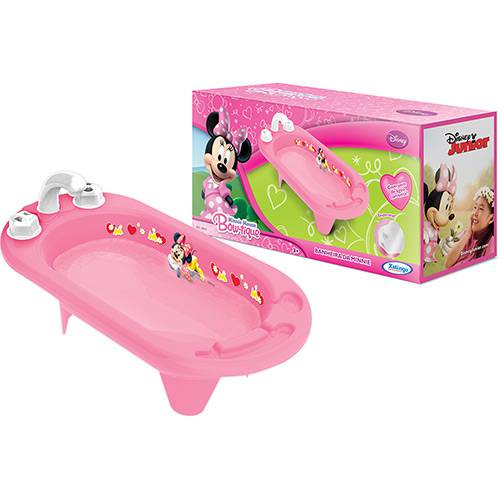 Banheira Minnie Mouse Bow-Tique Disney Rosa - Xalingo