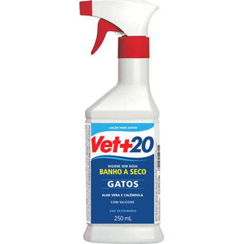 Banho a Seco Spray Vet + 20 para Gatos -250 Ml