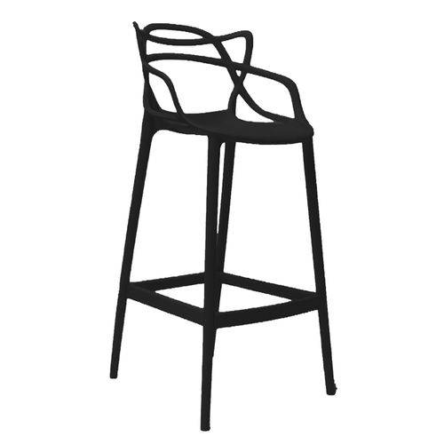 Banqueta Mix PP Chair Preta 0,77 Byartdesign