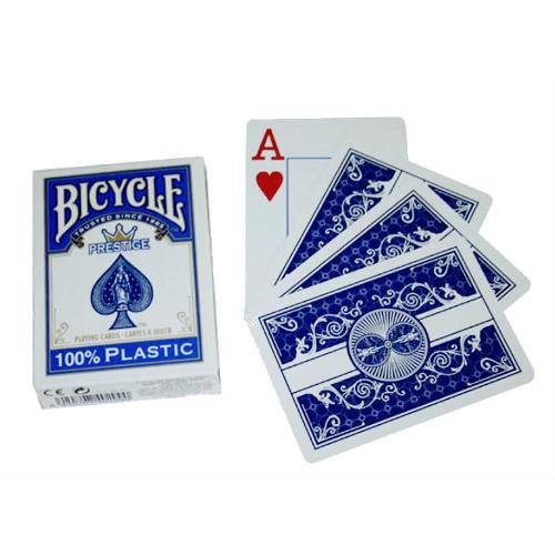 Baralho Bicycle Prestige Rider Pk 100% Plástico Standard Azul