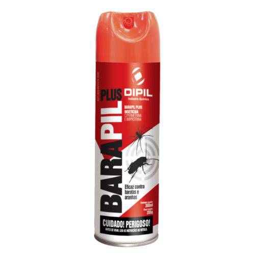 Barapil Plus Spray 300 Ml - Inseticida Baratas e Aranhas Domésticas - Dipil