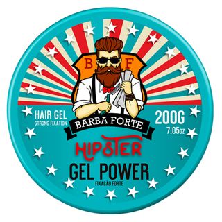 Barba Forte Gel Powder Hipster - Gel Capilar 200g