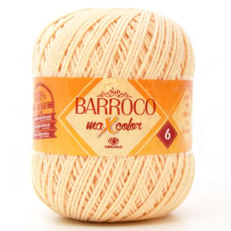 Barbante Barroco MaxColor Candy Colors Nº06 400g 1114 - Amarelo