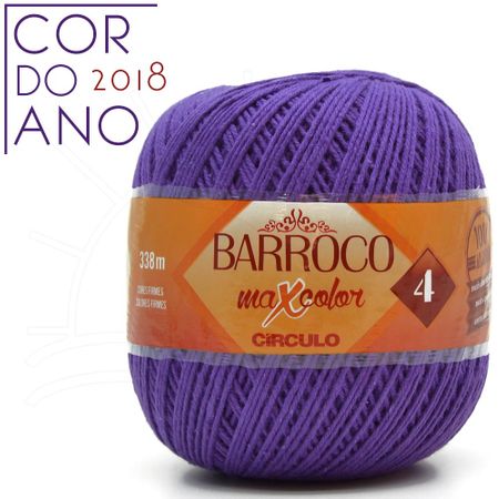Barbante Barroco MaxColor Moda Nº04 200g - 6482 Ultra Violeta