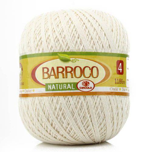 Barbante Barroco Natural Crú 700g 4/4 - Círculo