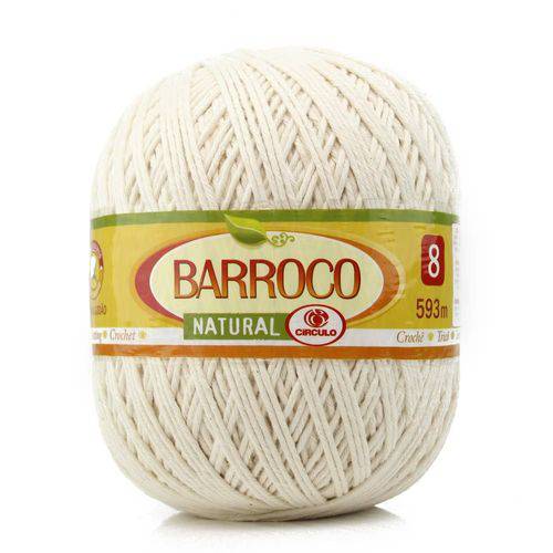 Barbante Barroco Natural Crú 700g 4/8 - Círculo