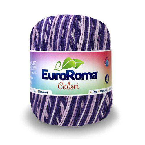 Barbante Euroroma Colori Nº4 200g com 339m-0610-Roxo