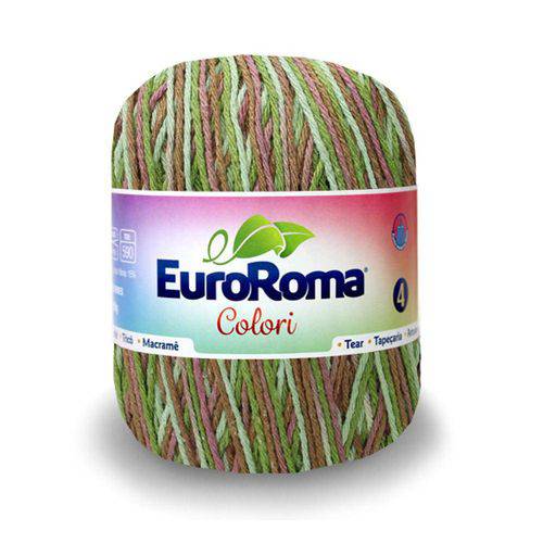 Barbante Euroroma Colori Nº4 200g com 339m-0806-Verde Floresta