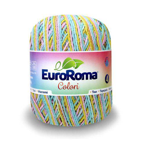 Barbante Euroroma Colori Nº4 200g com 339m-0906-Turquesa