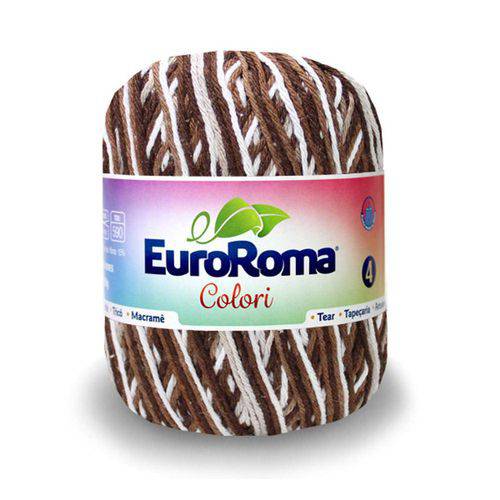 Barbante Euroroma Colori Nº4 200g com 339m-1100-Marrom
