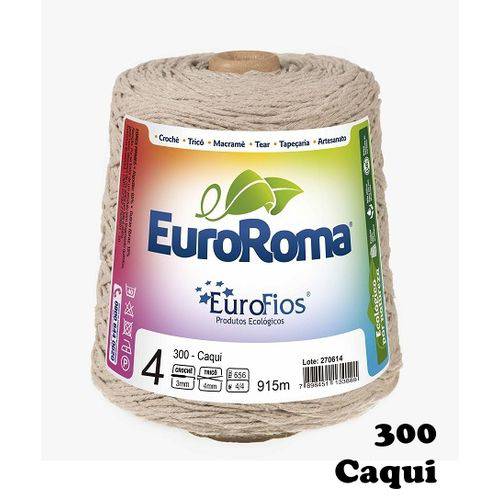 Barbante EuroRoma Colorido N° 4 - Cor: 300 Caqui