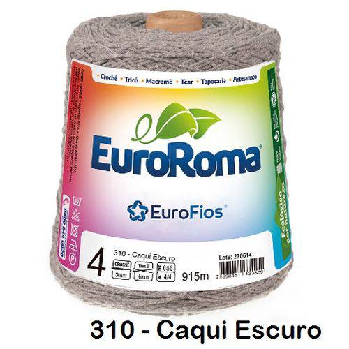 Barbante EuroRoma Colorido N° 4 - Cor: 310 Caqui Escuro
