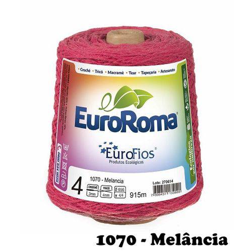 Barbante EuroRoma Colorido N° 4 - Cor: 1070 Melancia