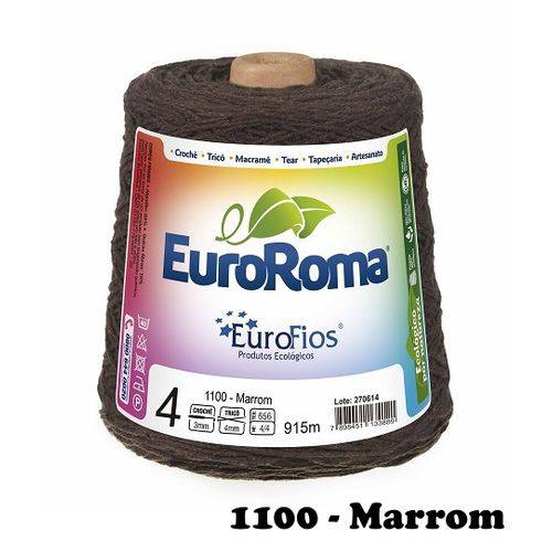 Barbante EuroRoma Colorido N° 4 - Cor: 1100 Marrom