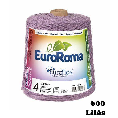 Barbante EuroRoma Colorido N° 4 - Cor: 600 Lilas Claro