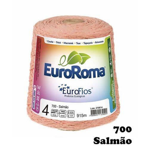 Barbante EuroRoma Colorido N° 4 - Cor: 700 Salmão