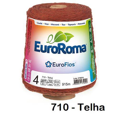 Barbante EuroRoma Colorido N° 4 - Cor: 710 Telha