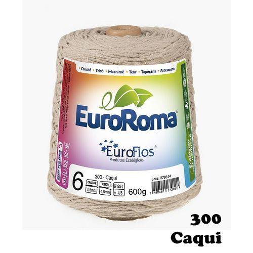 Barbante EuroRoma Colorido N° 6 - Cor: 300 Caqui