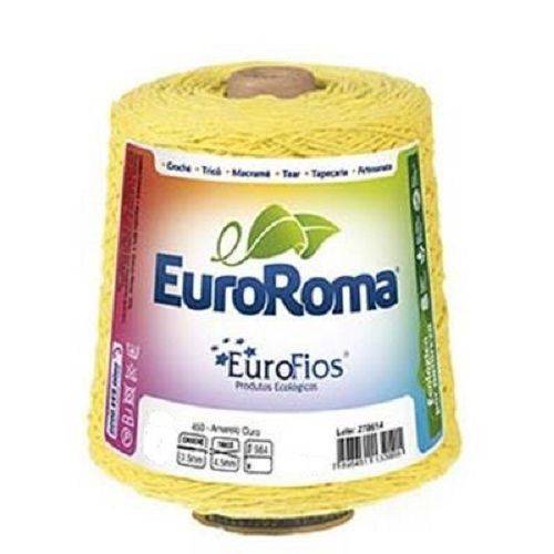 Barbante EuroRoma Colorido N 6 - Cor: 450 Amarelo Ouro