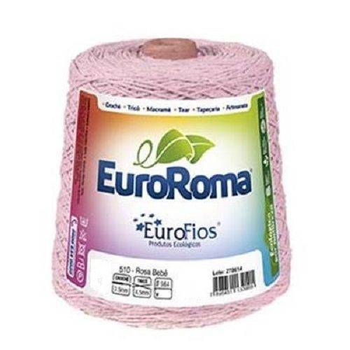 Barbante EuroRoma Colorido N 6 - Cor: 510 Rosa Bebe