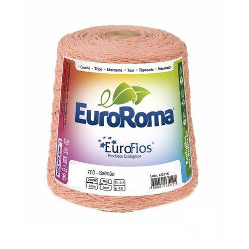 Barbante EuroRoma Colorido N 6 - Cor: 700 Salmão