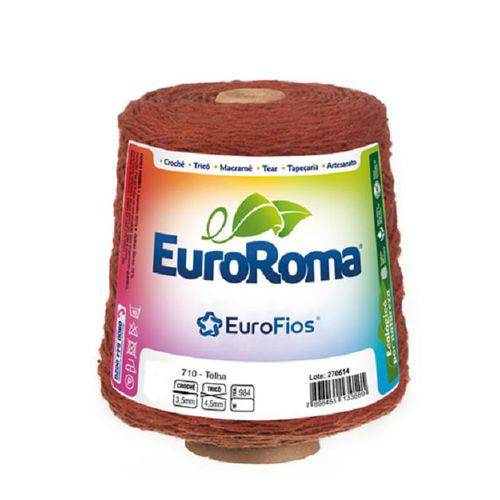 Barbante EuroRoma Colorido N 6 - Cor: 710 Telha