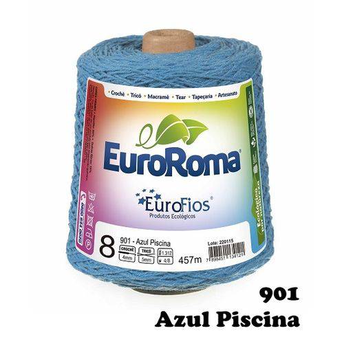 Barbante EuroRoma Colorido N° 8 - Cor: 901
