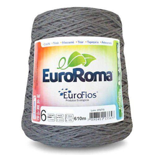 Barbante Euroroma Colorido N06 600g Eurofios-Caqui Escuro