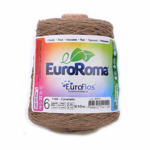 Barbante Euroroma Colorido N06 600g Eurofios-Caramelo