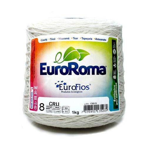 Barbante Euroroma Crú 1kg N08 - Eurofios
