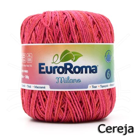 Barbante EuroRoma Milano 200g 1080 - Cereja