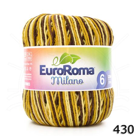 Barbante EuroRoma Milano 200g 430 Girassol