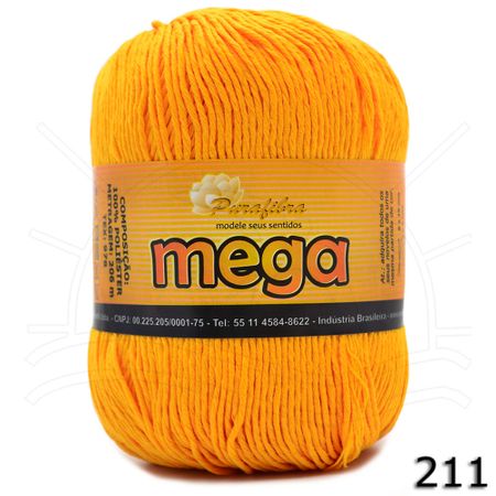 Barbante Mega 200g - Purafibra 211 - Amarelo
