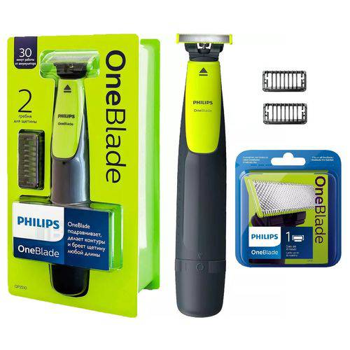 Barbeador Aparador Elétrico Philips One Blade QP2510 e Refil