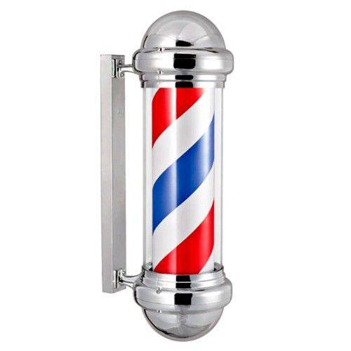 Barber Pole para Barbearia Cilindro de Centro Giratório Outdoor 72x20 Poste de Barbeiro