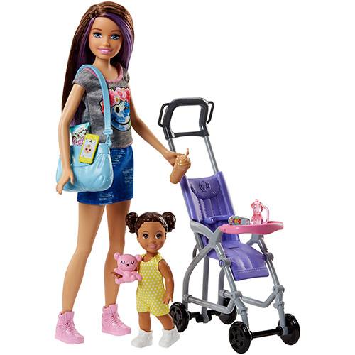 Barbie Babysitter Carrinho de Bebê - Mattel