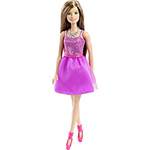 Barbie Básica Glitz Vestido Roxo Tulê - Mattel