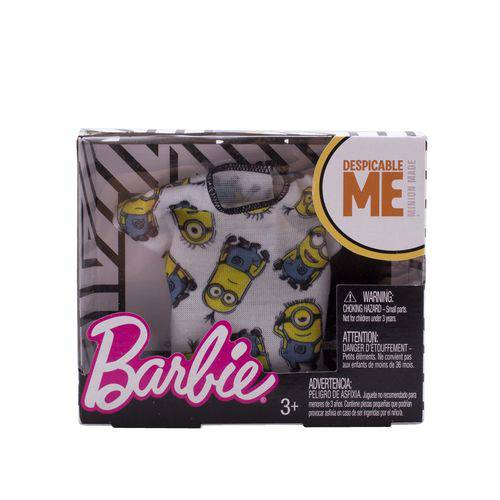 Barbie Blusas para Bonecas Preta Minion - Mattel
