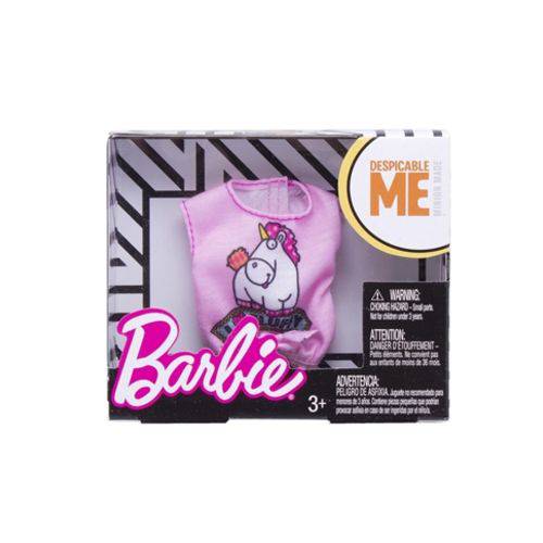 Barbie Blusas para Bonecas Rosa Unicórnio- Mattel