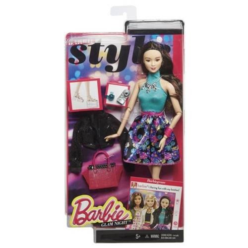 Barbie Boneca Look do Dia Blusa Verde e Saia Florida - Mattel