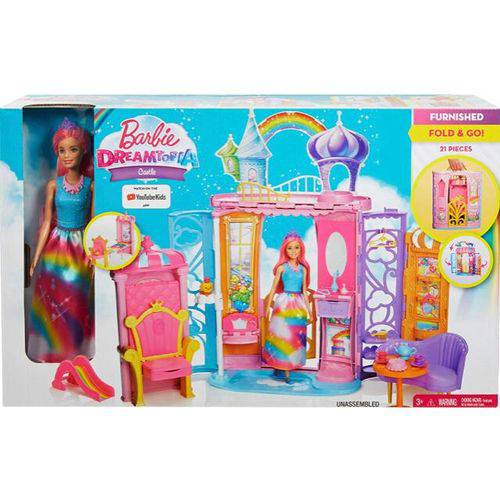 Barbie Castelo de Arco Íris Frb15 Mattel Toy