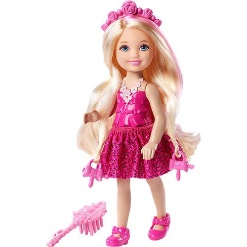 Barbie Chelsea Penteados Mágicos Barbie Long Hair Chelsea Rosa - Mattel