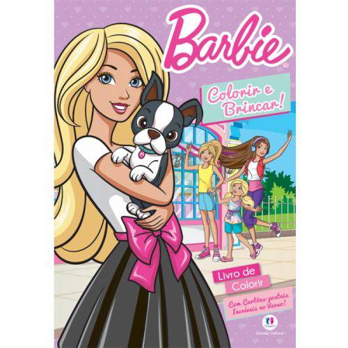Barbie: Colorir e Brincar - Livro Médio de Colorir