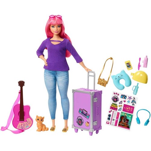Barbie Dreamhouse Adventures - Daisy e Acessórios de Viagem Fwv26 - MATTEL