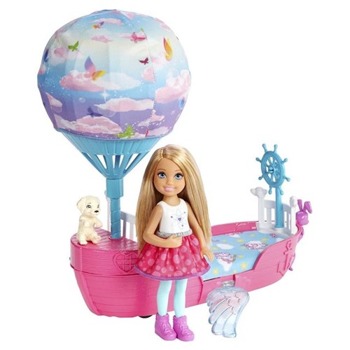 Barbie Dreamtopia Chelsea com Barco DWP59 Mattel Colorido
